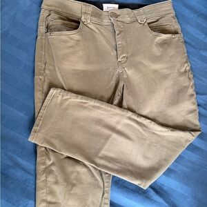 Khaki Straight Leg Women's Pants